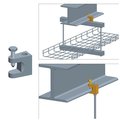 Quest Manufacturing Cable Tray I-Beam Mounting Clip, Zinc CT0016-03